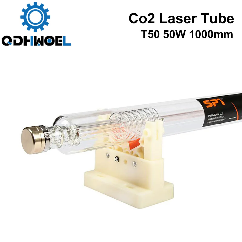 

QDHWOEL T50 Co2 Laser Tube Power 50w Length 1000mm Dia. 50mm for CO2 Laser Engraving And Cutting Machine