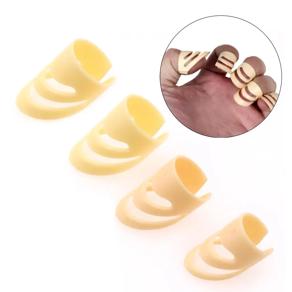 Plastic Guitar Finger Picks Thumb Protector Set Assorted Sizes Guitar Accessories for String Instruments