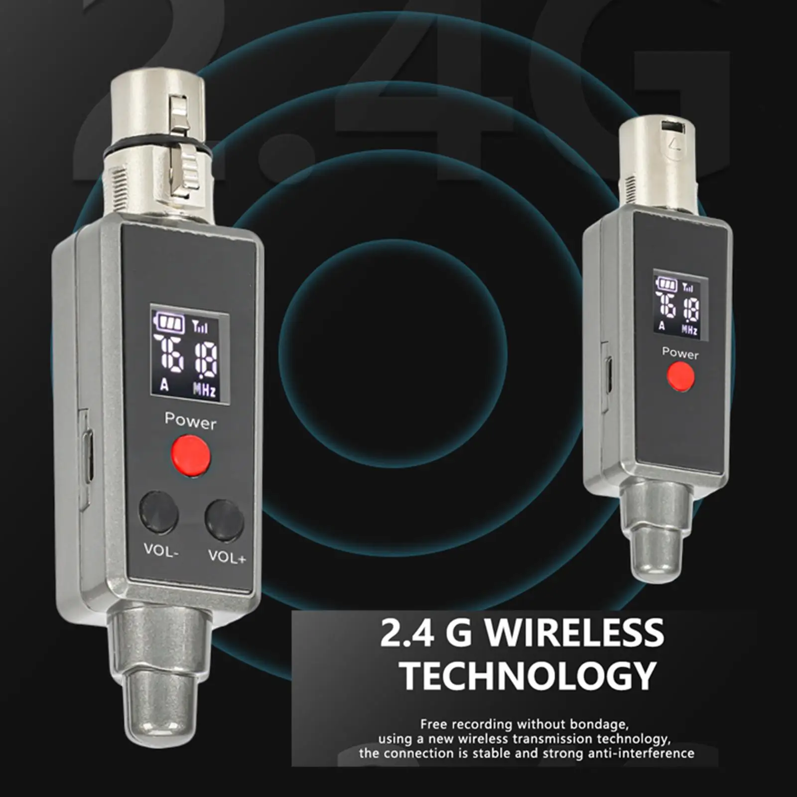 Micrófono Sistema inalámbrico Transmisor Modo receptor para sonido