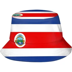 Costa Rica Flag Fisherman Cap Hip Hop Gorras Summer Unisex Printing Bucket Hat Outdoor Gardening Beach Hiking Fishing Caps