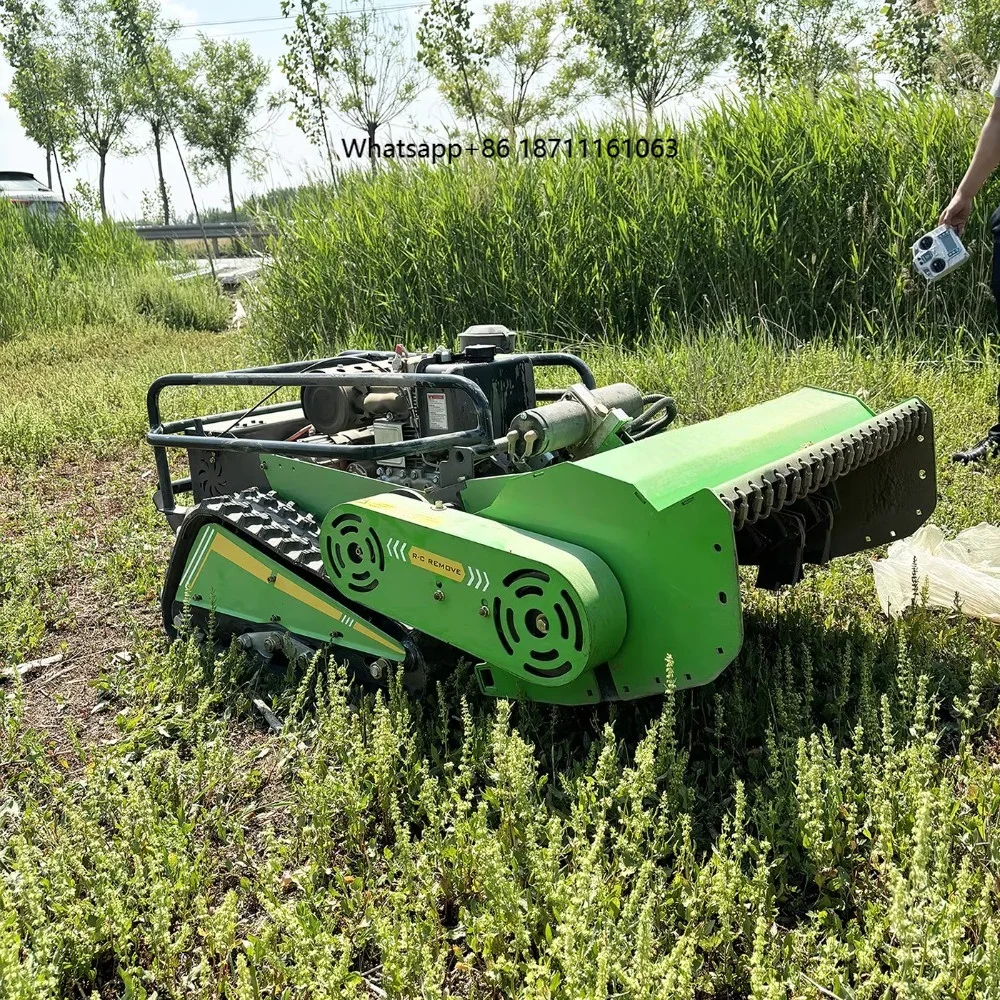 Intelligent Remote Control Crawler Lawn Mower, All-terrain Lawn Weed Removal Weeding Machine