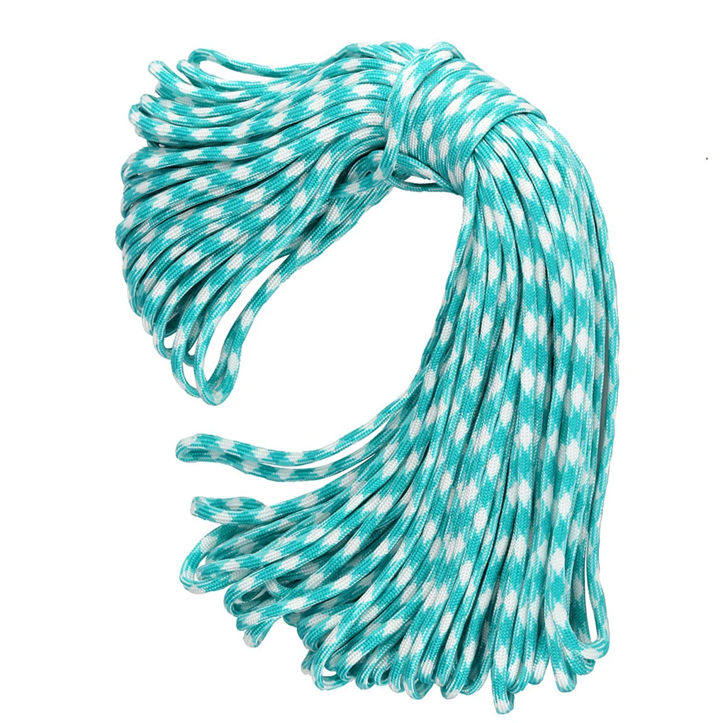 100 متر 5 مللي متر 7-core خيمة التخييم إصلاح النسيج ملزمة مظلة حبل مضفر الحبل المنزل في الهواء الطلق خط الحياة