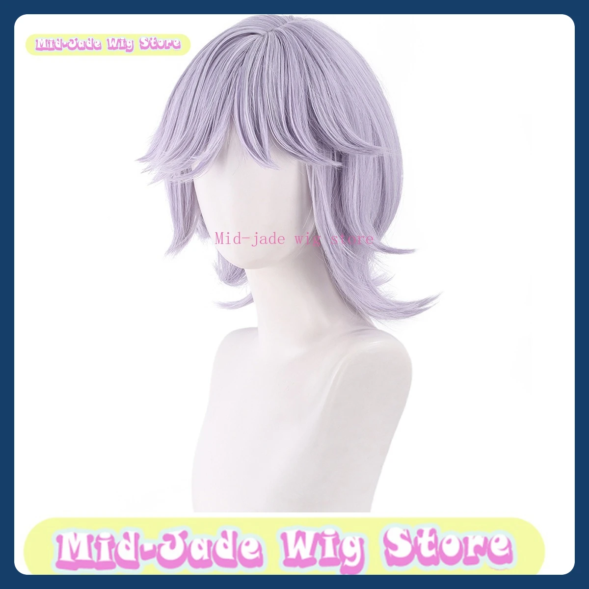 ミッドジェイドウィッグストアシャジアボーイメイドコスプレウィッグアニメゲーム衣装小道具ロールプレイングウィッグ