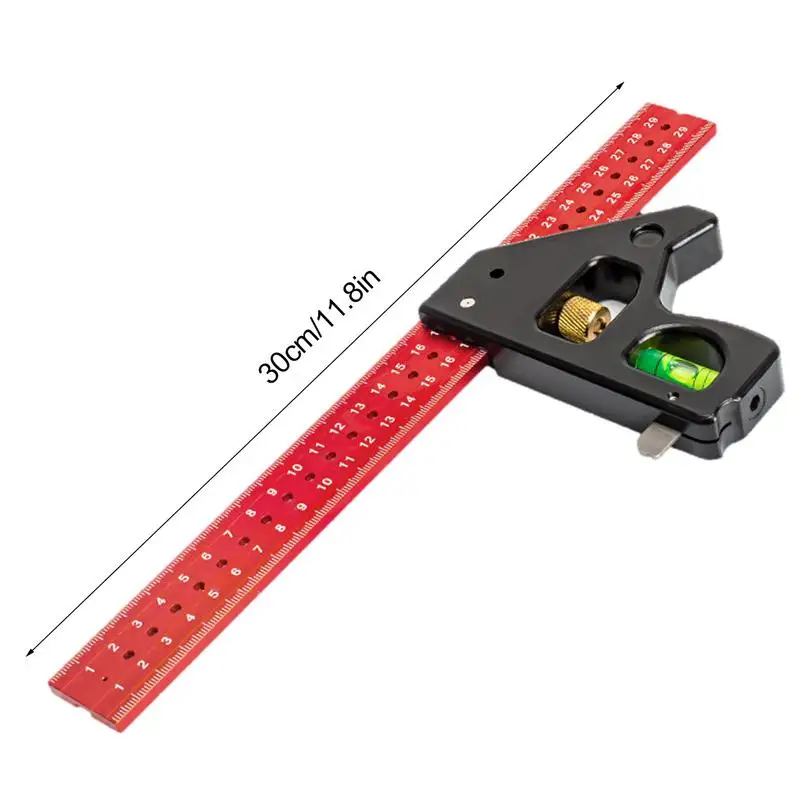 Woodworking Ruler 45-90 Degree Marking Level Tool Construction Tools Professional Heavy Duty Square Tool Woodworking Tools