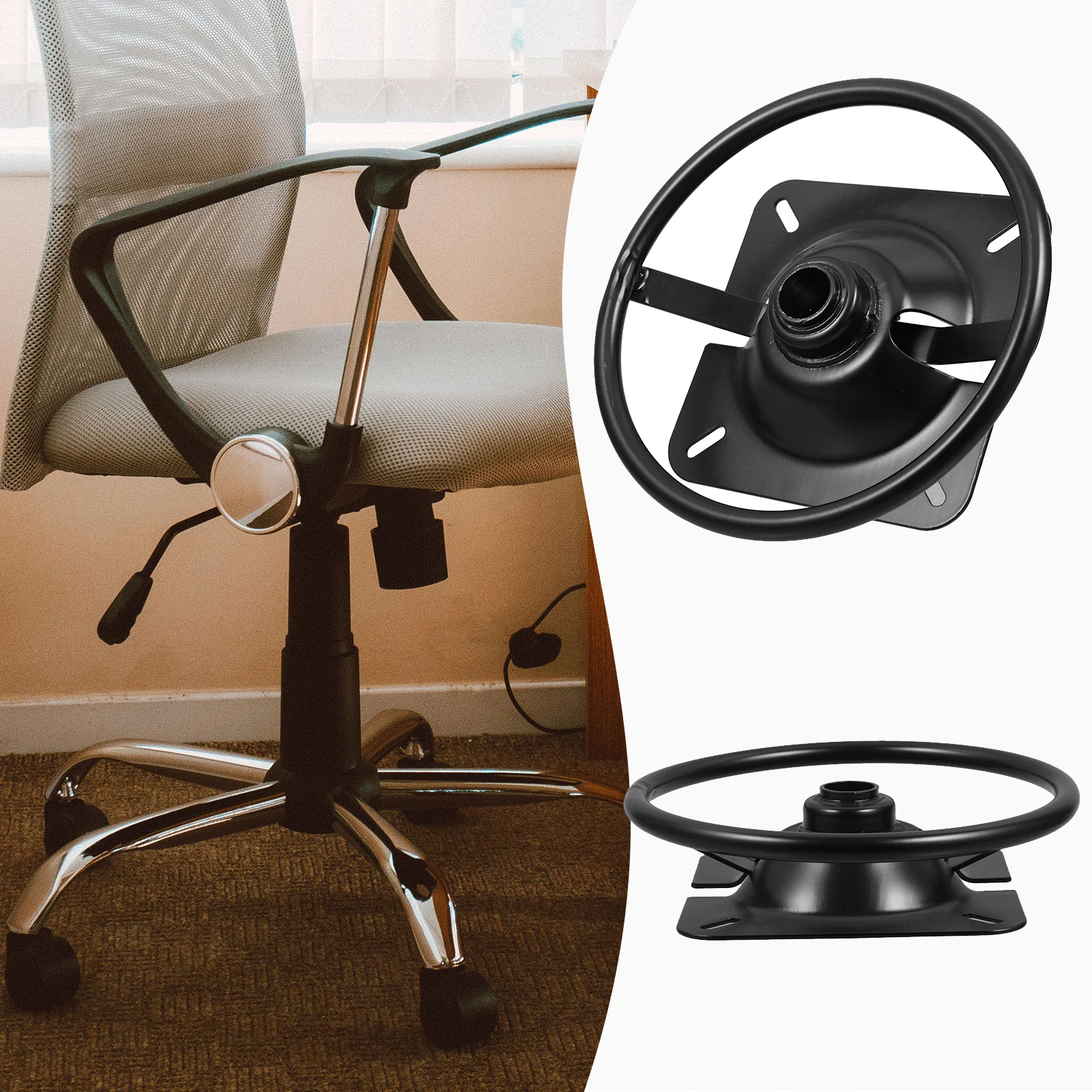 Office Swivel Chair Tray Tilt Control Parts Chairs Plate for Ring Base Replacement Hardware Repair Kit