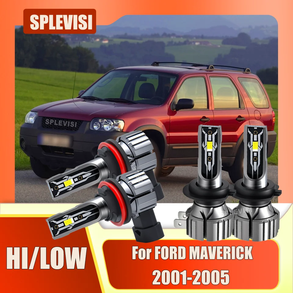 

Aluminum heat dissipation shell 12V Headlamp High H7 Low H11 Beam 100% Brand New For FORD MAVERICK 2001 2002 2003 2004 2005