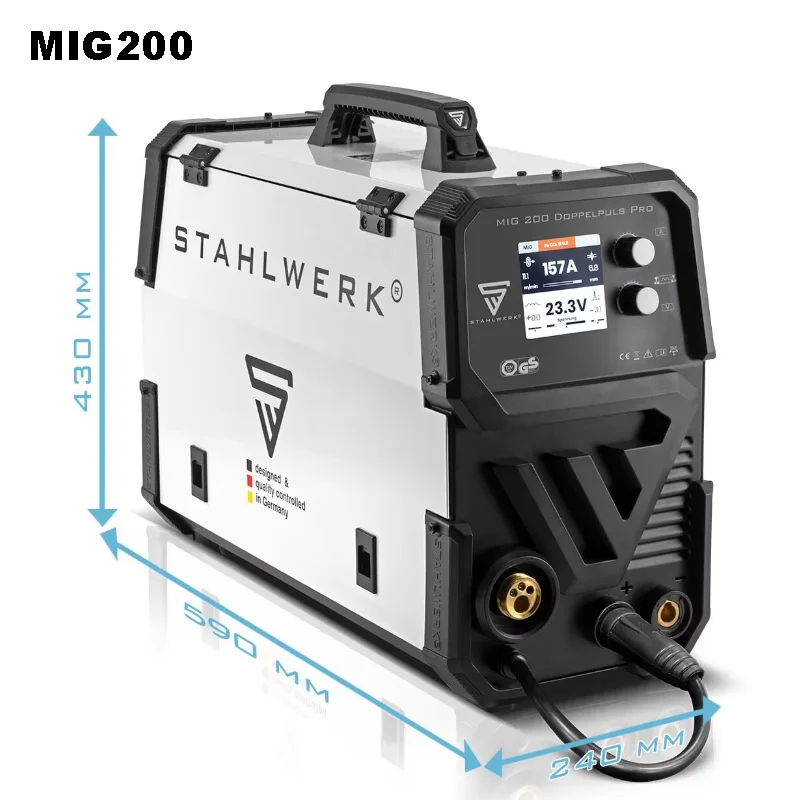 Agency Available 220V MIG Gasless MMA 6in1 Lift TIG Welders Multi-Function Aluminum Welding Machine for Stahl Werk MIG200