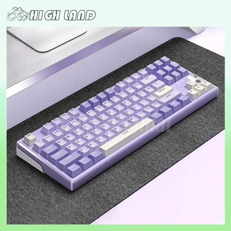 

Y87 3mode Mechanical Keyboards Wireless Bluetooth Keyboard Gasket 87keys PBT Hot-Swap Custom Rgb Light Esports Gaming Keyboard