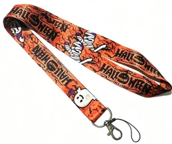 1 pcs Halloween Lanyards Keys Neck Strap For Card Badge Key Chain Lanyard Key Holder DIY Hang Rope Keyrings