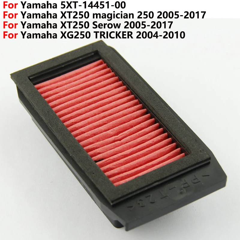 

Воздушный фильтр для мотоциклов для Yamaha 5XT-14451-00 XT250 magician 250 Serow 2005-2017 XG250 TRICKER 2004-2010, воздушный фильтр