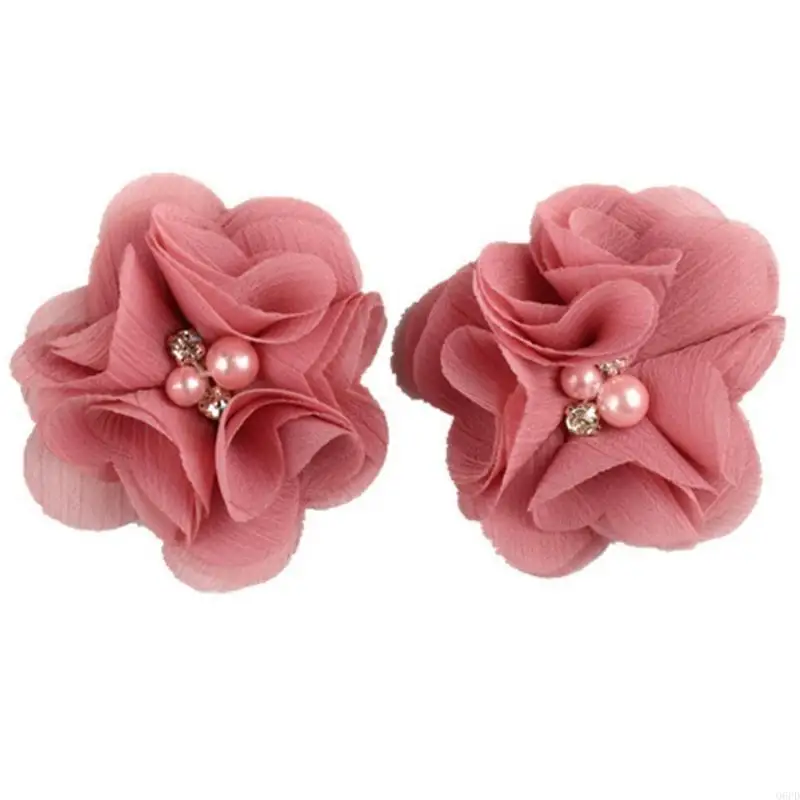 

Мини-шифоновые цветы жемчужная заколка для волос для заколки со стразами для декора волос