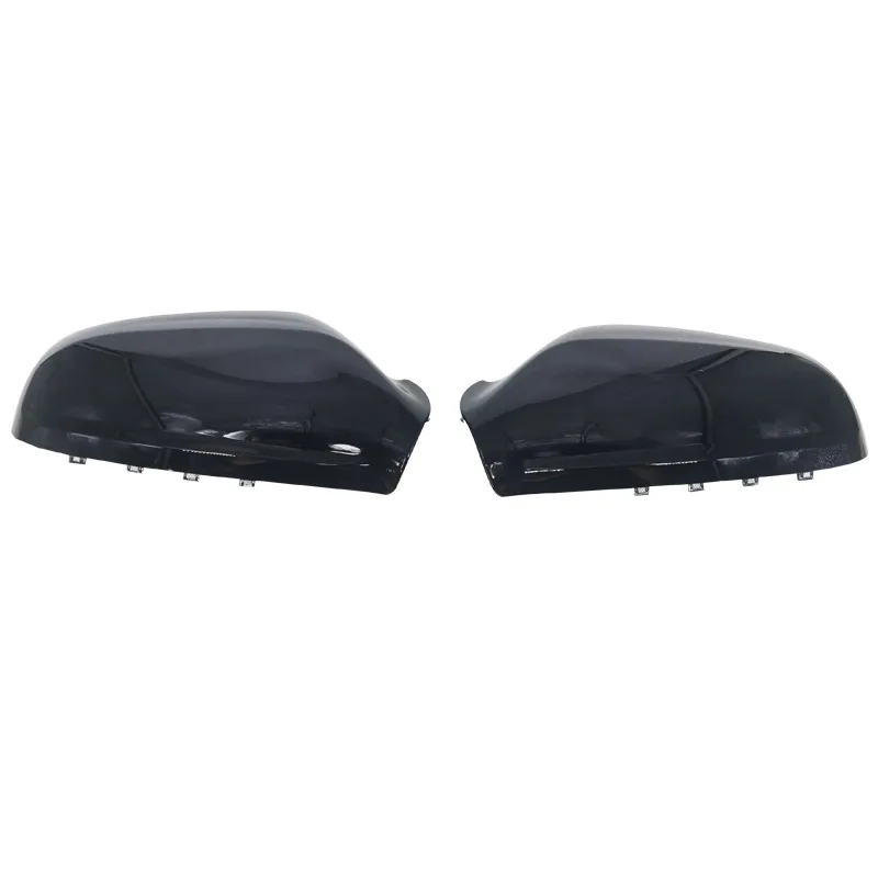 Side Mirror Cover Wing Cap Exterior Case Trim Gloss Black for Opel Vauxhall Astra H MK5 2004-2009 Car Rearview Replacement 1pair