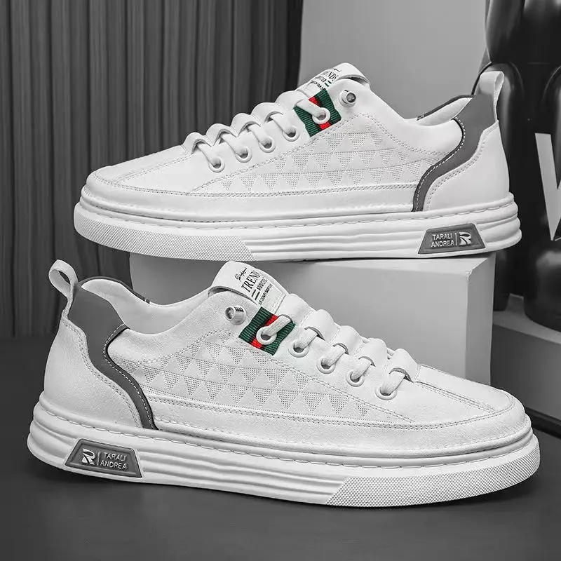 

Мужская обувь Осенняя универсальная обувь на плоской подошве Мужская повседневная кожаная обувь Роскошный дизайнер из натуральной кожи