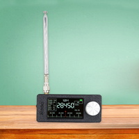SI4732 0.5-108mhz Pocket Mini Radio 1.9inch IPS Screen All Band Radio Receiver with 2pcs Antenna HF SW MW VHF Radio