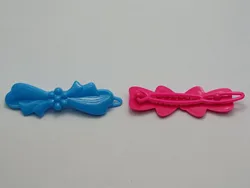 24 Mixed Color Assorted Plastic Hair Frog Barrette Clip Bow Pin DIY Craft  High quality in EU and US quality standard