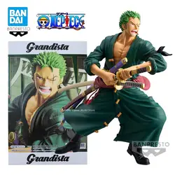 100% In Stock Original Banpresto One Piece Grandista Roronoa Zoro Figure Anime One Piece Model Genuine Boxed Toy