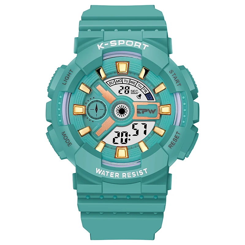 Unisex Trendy Kids Quartz Digital Watch 3ATM Waterproof LED Sports Electronic Wristwatch for Boys And Girls Fashion Outdoor