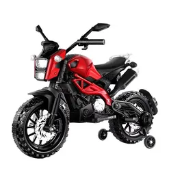 Electric Motorcycle for Kids, Kids Ride on  Motorcycle,  12V  Electric Dirt  Bike with Training Wheels, Hand Racing   Foot Brake