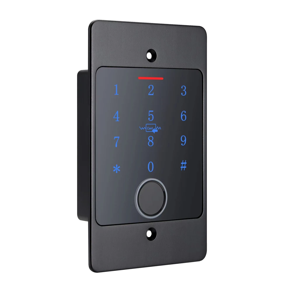 Tuya Waterproof Metal Fingerprint Access Control Keypad Embedded Installation Controller Security Protection WIFI Door Opener