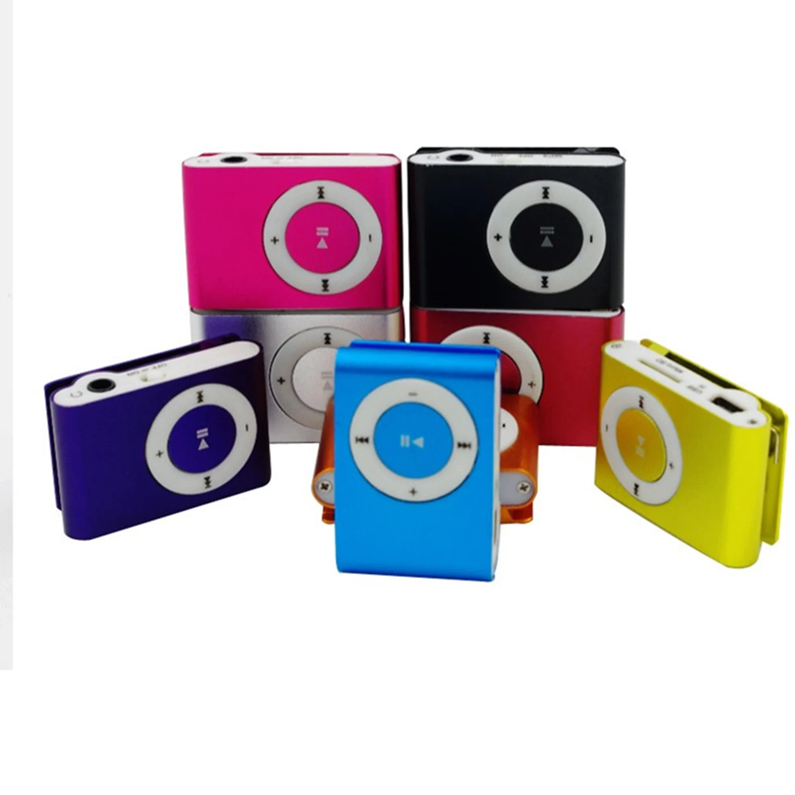 مشغل MP3 USB صغير محمول، مشبك صغير MP3 مقاوم للماء، مشغل موسيقى Mp3 معدني مدمج مع فتحة بطاقة TF #2