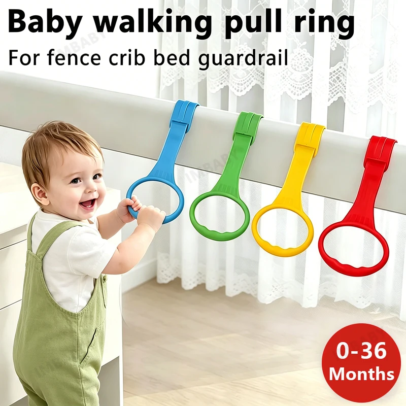 Simple 2/4/8 Pcs To Stand Pull Ring Preschool Pull Ring Baby Pull Ring Crib Hook Baby Walker Learning Baby Toys Fence Accessorie