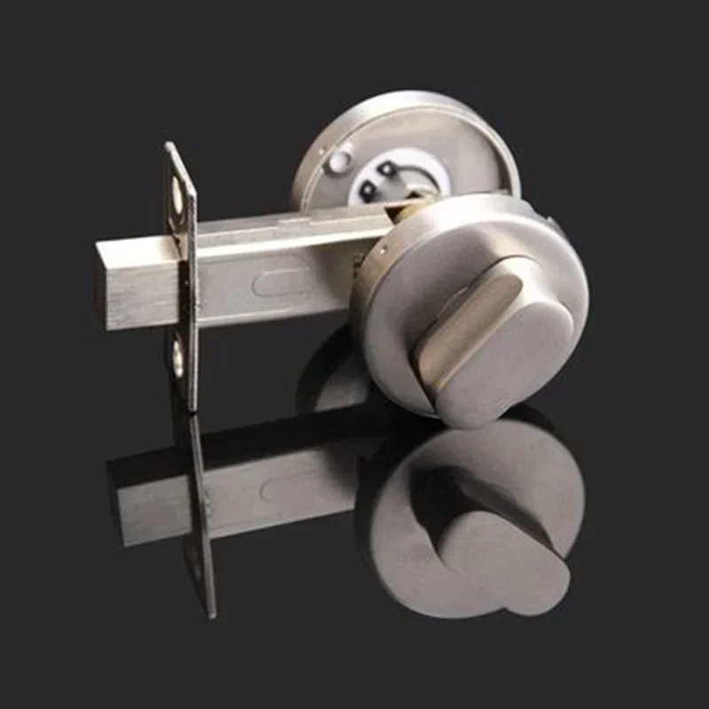 

Stainless Steel Door Lock With Red Green Indicator Public Restroom Toilet Partition Thumbturn