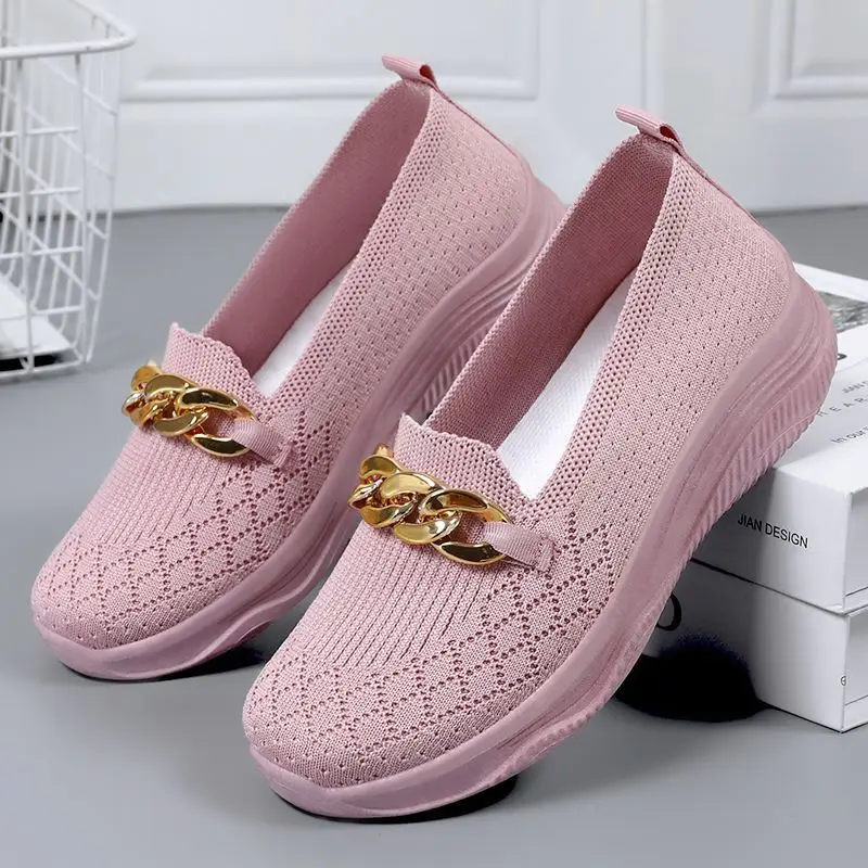 New Shoes Woman 2024 Trend Slip On Loafers Ballet Flats Ladies Sneakers Women\'s Summer Comfort Footwear Casual Mom Cotton Shoes