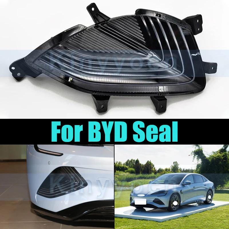 

Front Bumper Fog Light For BYD Seal Fog Lamp Foglamp Foglight Front Bumper Daytime Running Lights