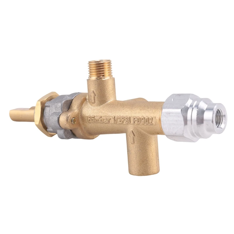 Safety Brass Patio Heater Main Control Valve with Pilot Port Fit for Low Pressure Gas Patio Burner Connection-A69M view 5