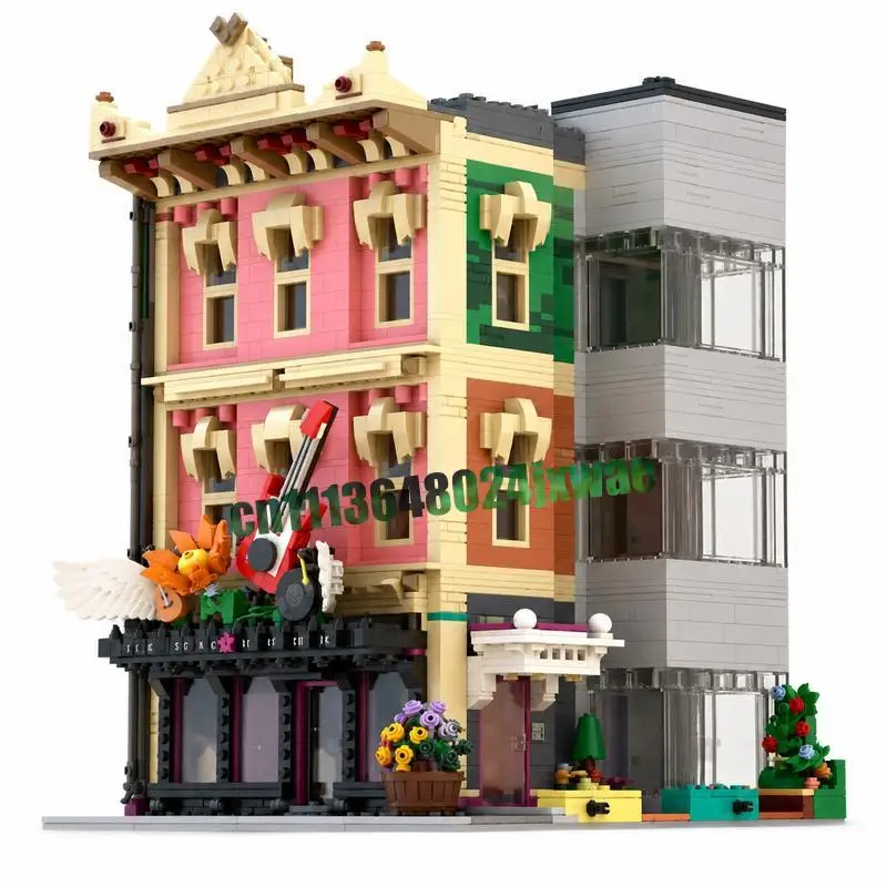 4711PCS The Songstitcher MOC Creative Street View Model Custom Puzzle Architecture DIY Assembly Educational Building Blocks Gift