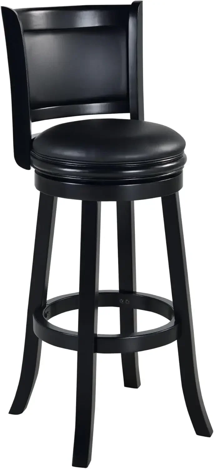 

Augusta Extra Tall Swivel Bar Stool, 34-Inch, Black