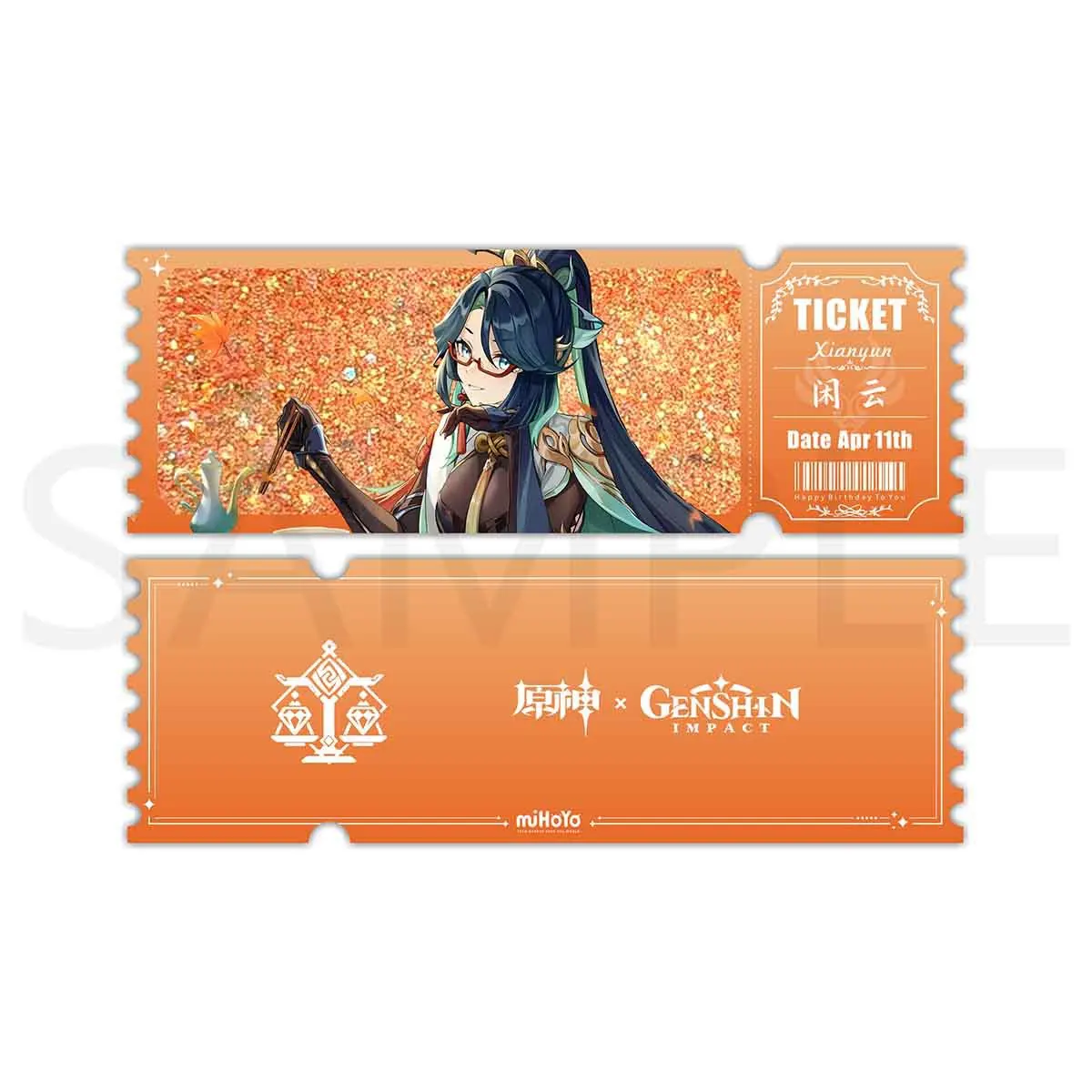 Aether Paimon Lumine Amber Barbara Popular Game Peripheral Creative Quicksand Ticket Card Brick Comic Exhibition Gift Ornaments