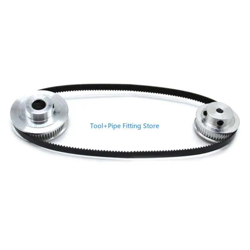 F92B 2PCS Set 2GT Aluminum Timing Pulley 20&36 Teeth 6.35mm Bore Synchronous Wheel