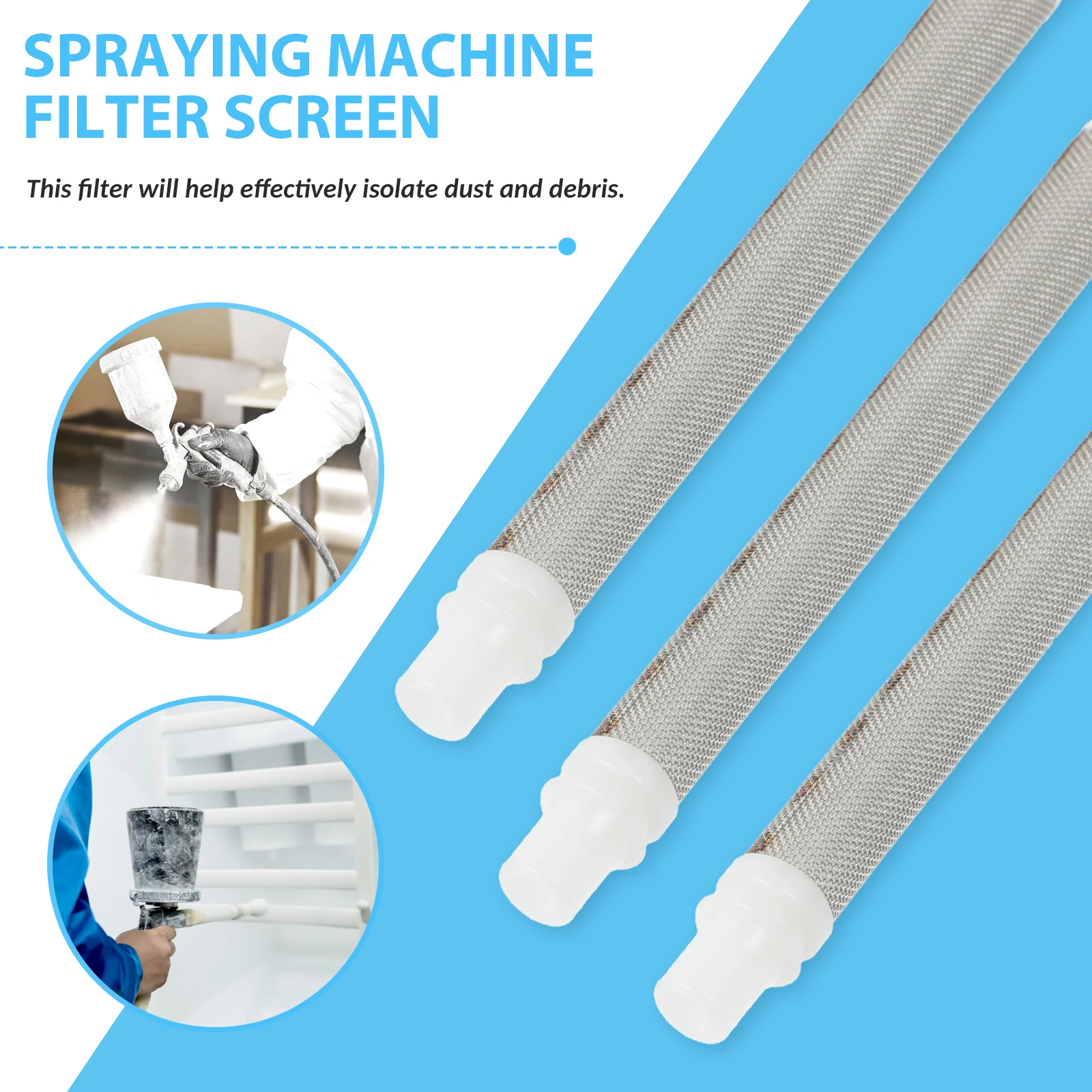 

5Pcs Airless Sprayer Filters Mesh Stainless Steel Replacement Filter Elements Paint Sprayer Accessories