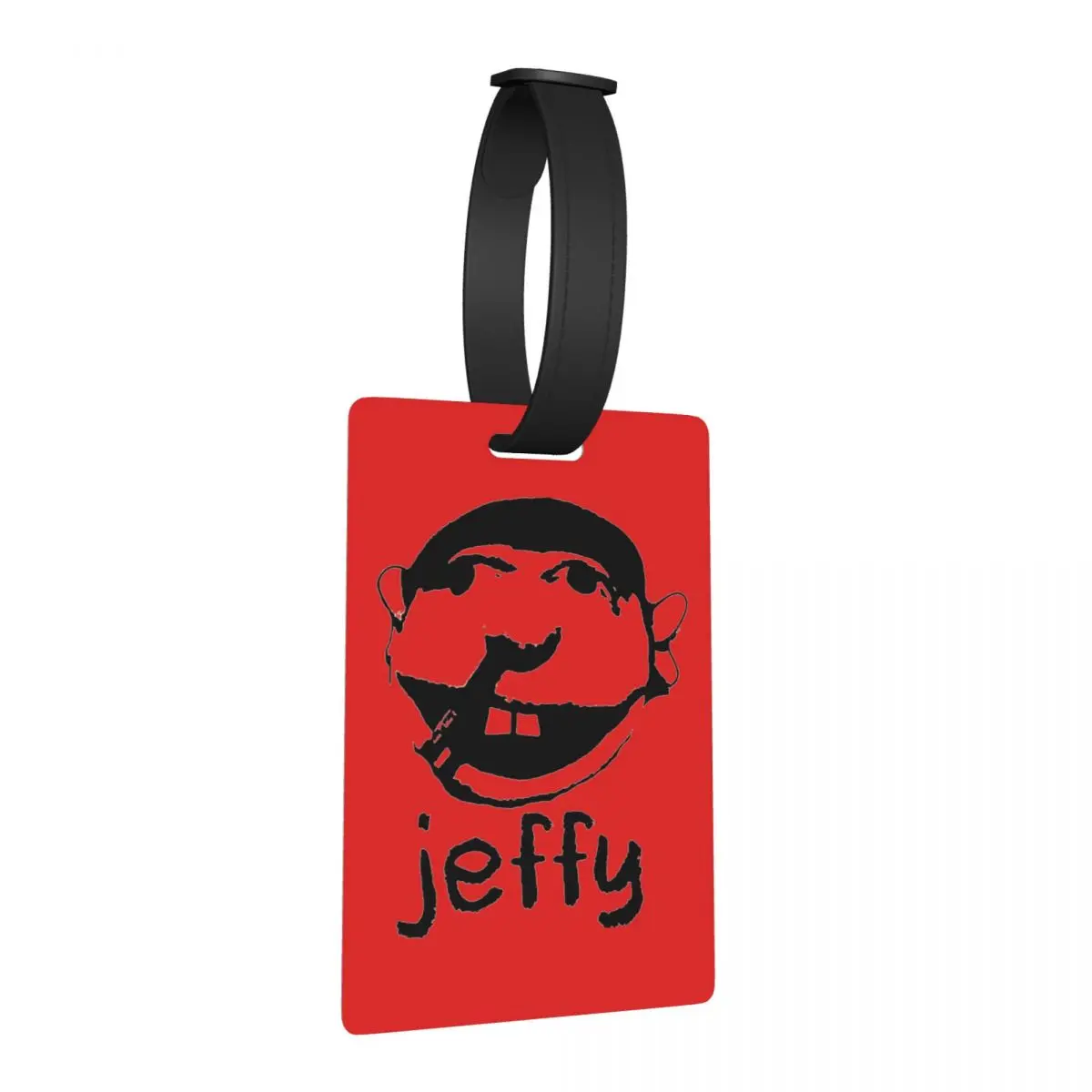 

Jeffy Face Sml Rapper Luggage Tags Suitcase Accessories Travel Cute Baggage Boarding Tag Label Holder ID Name Address