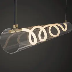Italian designed Nordic restaurant pendant light modern and minimalist bar counter pendant light island table lamp strip lamp