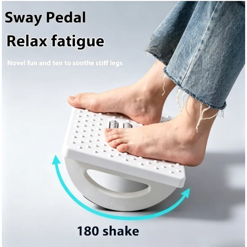 

Portable Under Desk Foot Rest Ergonomic Foot Stool with Massage Rollers for Home Office Work Fast Shipping