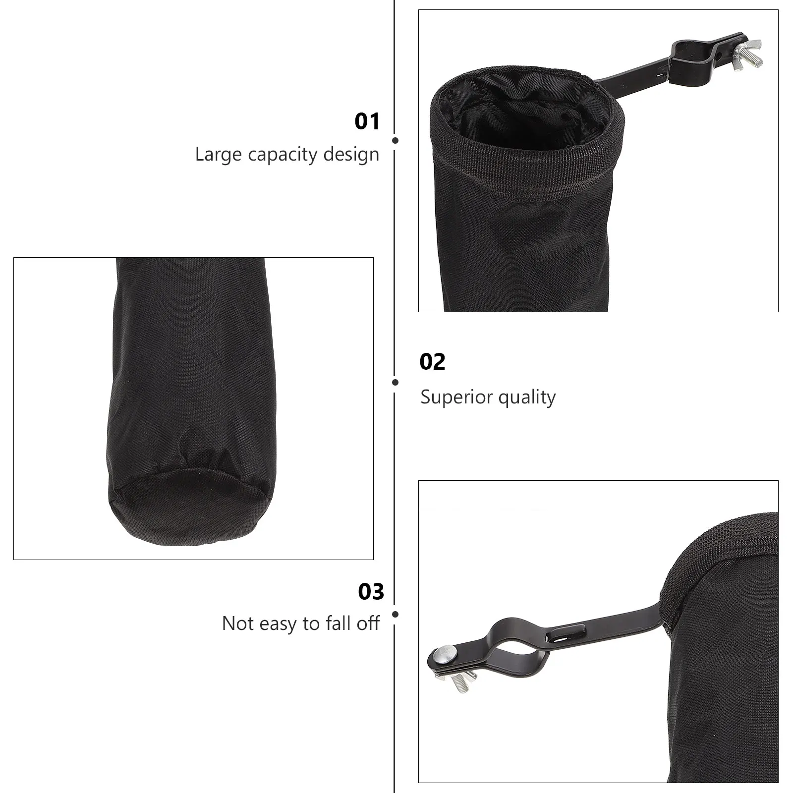 

Drumstick Drumsticks Bag Clamp Stand Holder Baqueta Display Carrying Case Handheld Travel Cymbal