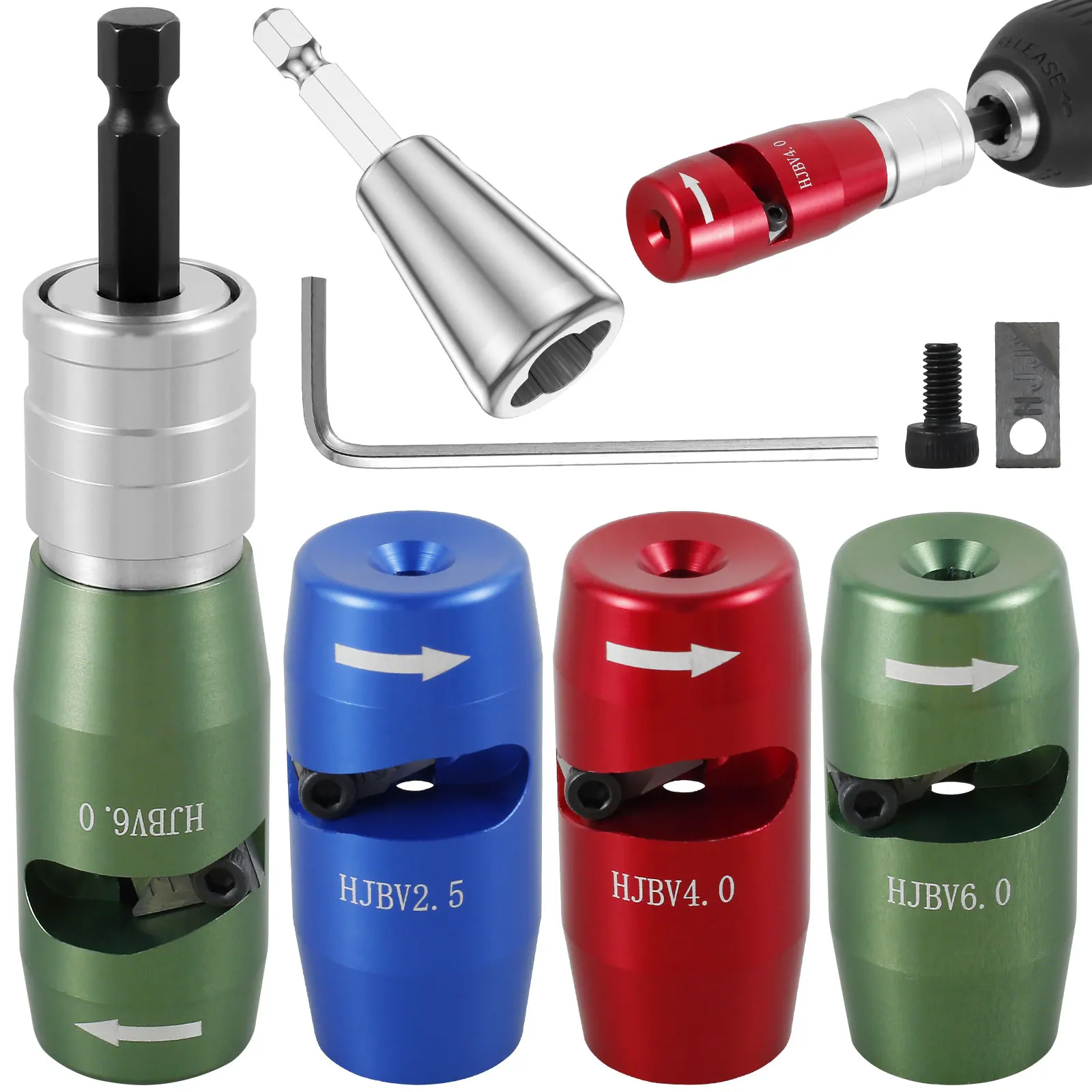 

Wire Stripper and Twister Tool Set Portable Electric Wire Peeling Stripper Adjustable Cable Stripping Tool Wire Twister