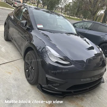 適用於特斯拉 Model 3 Y 2017-2024 的運動型 CD 前唇擾流板 | 車身套件保險桿裝飾條 - 極具侵略性的外觀造型配件 10 最佳銷售 特斯拉 Model 3 車身套件 - №6