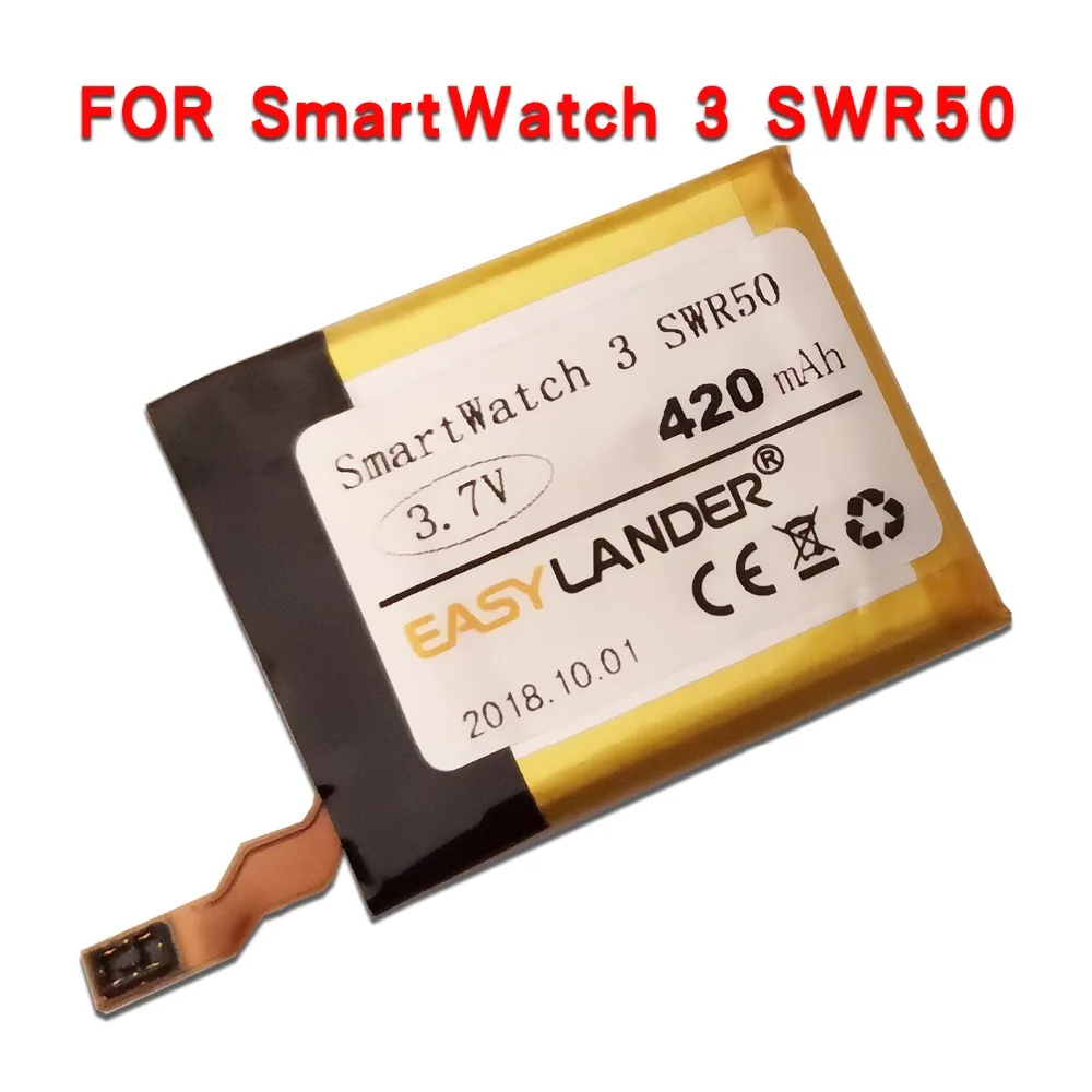 Easylander 3,8 В 420 мАч Сменный литий-полимерный литий-ионный аккумулятор для Sony Smartwatch 3, аккумулятор для умных часов SW3 SWR50