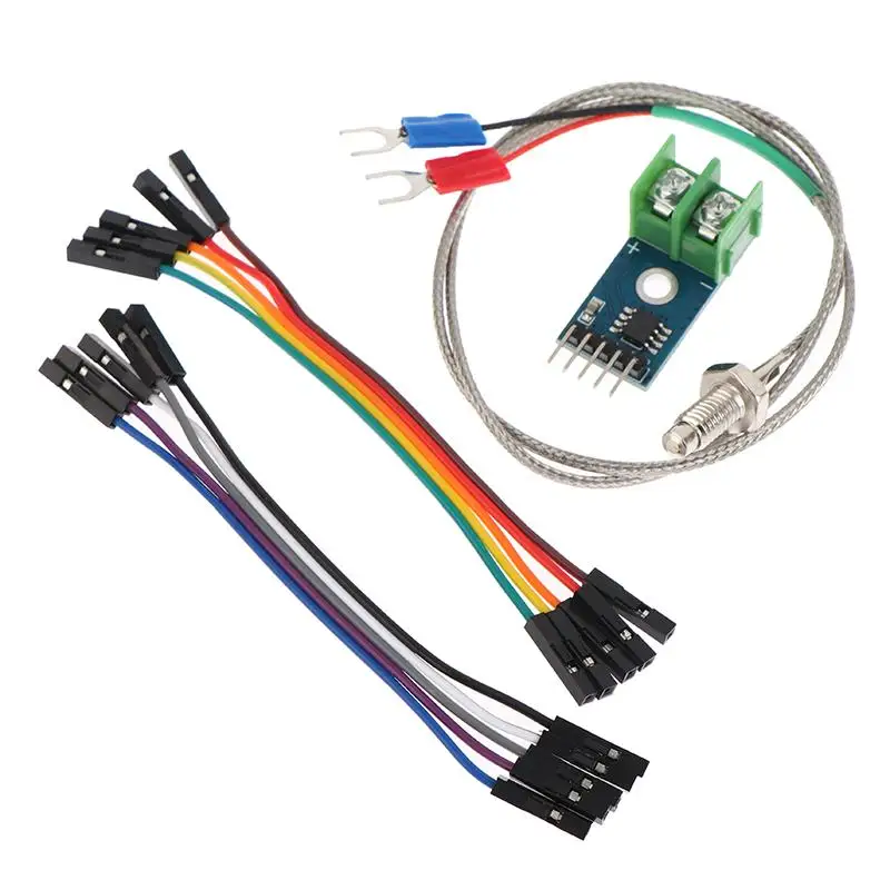 

Модуль TSTARDEV MAX6675 + датчик термопары типа K + провод MAX6675ISA KIT Модуль термопары типа K 3-5 В