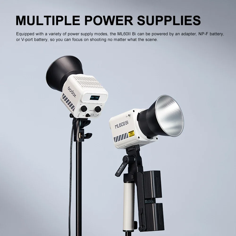 Imagem -05 - Godox-bi Led Video Light Bowens Mount Controle de Aplicativos Foto Interior Exterior Tiro 28006500k Ml60ii