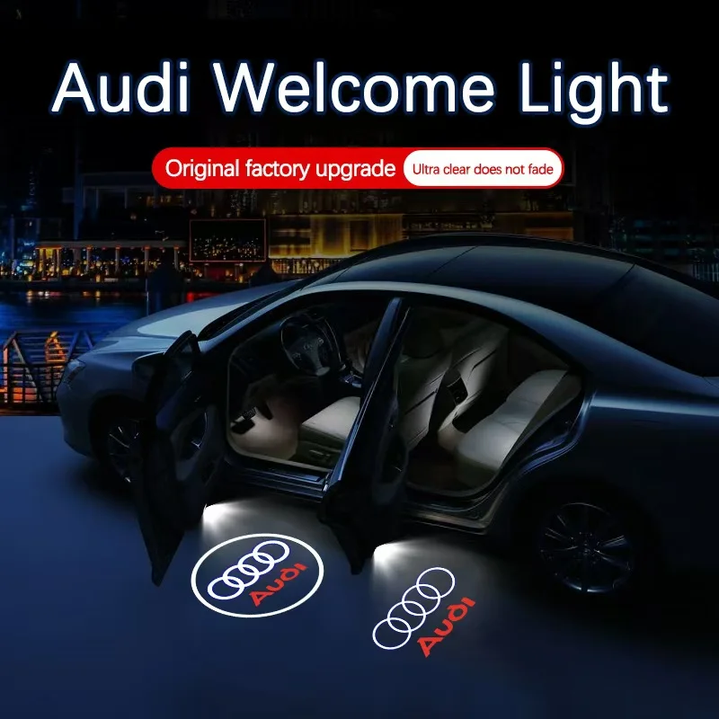 

Led Emblem Lamp Car Door Welcome Lights For Audi S line A3 A4 A5 A6 B6 B7 B8 C5 C6 C7 A7 A8 Q3 Q5 Q7 TT S3 S4 S5 Car Accessories