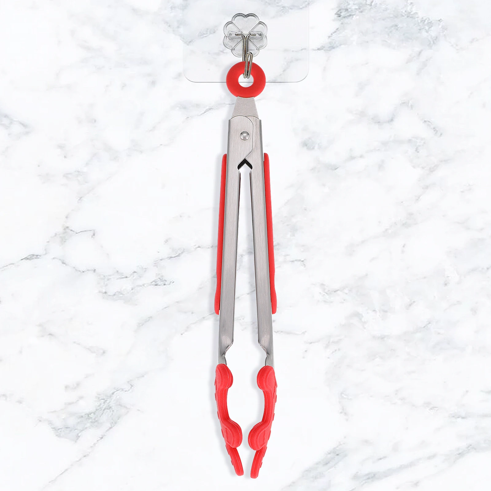 

3pcs 7 Inch With Silicone Tips Stainless Steel Silicone Kitchen Tongs Heat Resistant Kitchen Food Tongs Tools Gifts