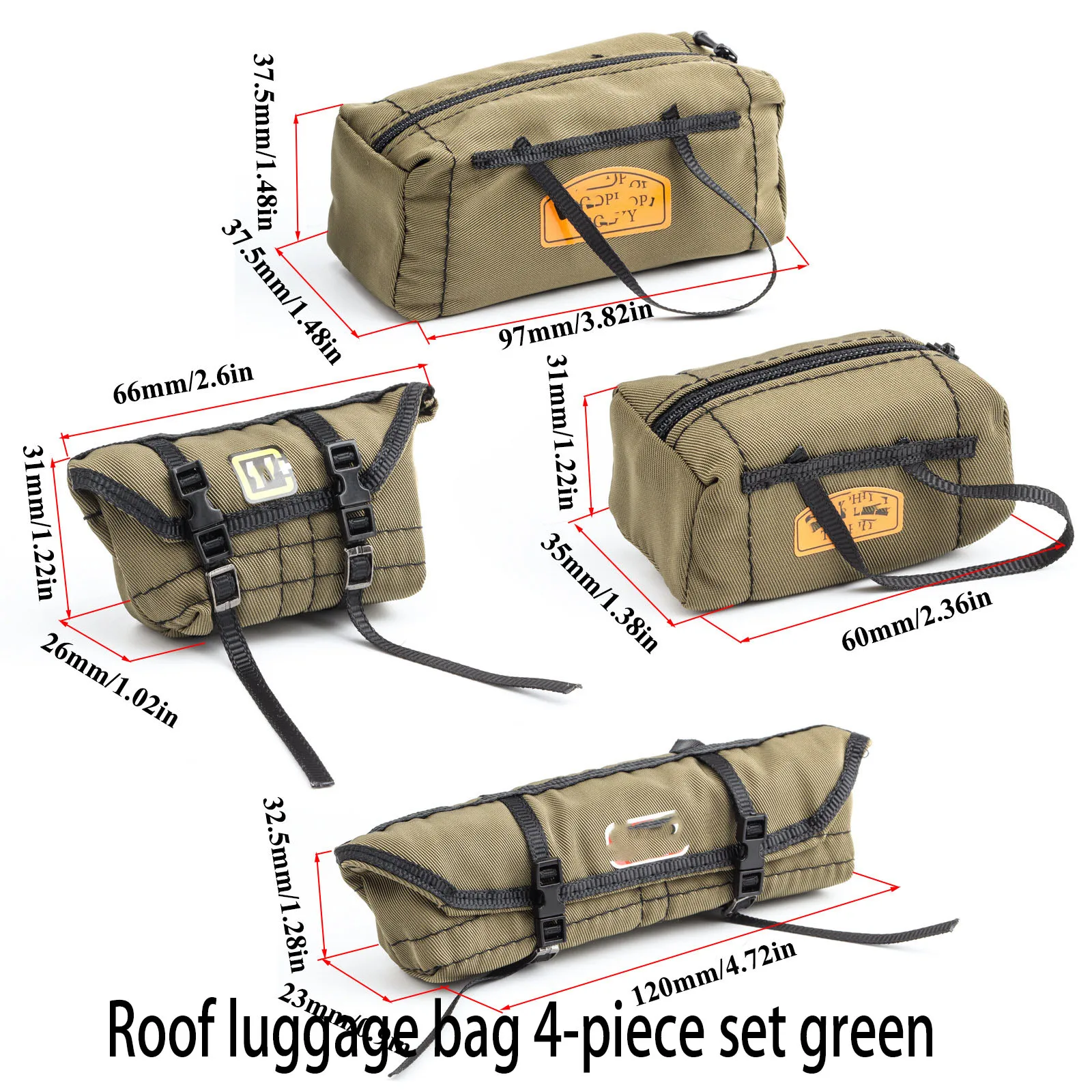 RC simulation mood piece climbing car luggage package decoration 1/10 1/16 1/18 universal accessories