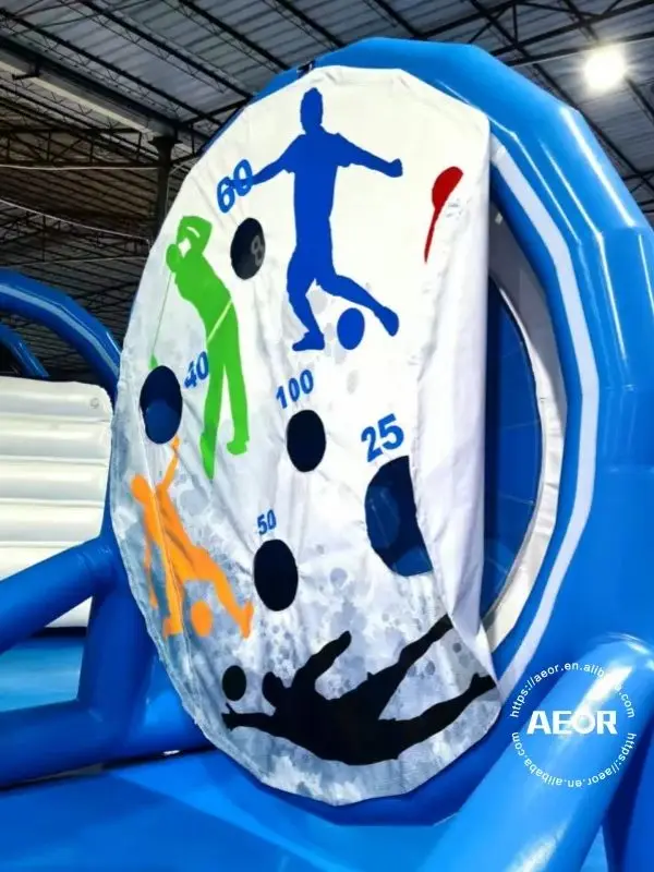 Wholesale Fun Inflatable Football Target Set Unisex PVC Soccer Field Indoor Outdoor Inflatable Football Darts