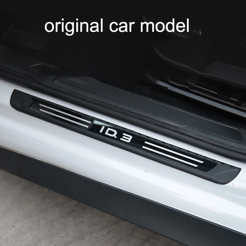 For Volkswagen VW ID.3 ID3 1st Cupra Born 2022 2021 2020 2019 Door Sill Bar Welcome Pedal Stainless Anti-step Car Accessories