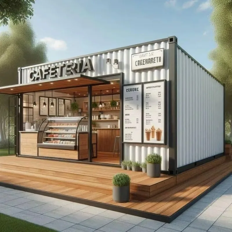 Container bar Coffee Shop Container Restaurant 20 ft 40 ft with Upstairs Two Stores 2 Floors