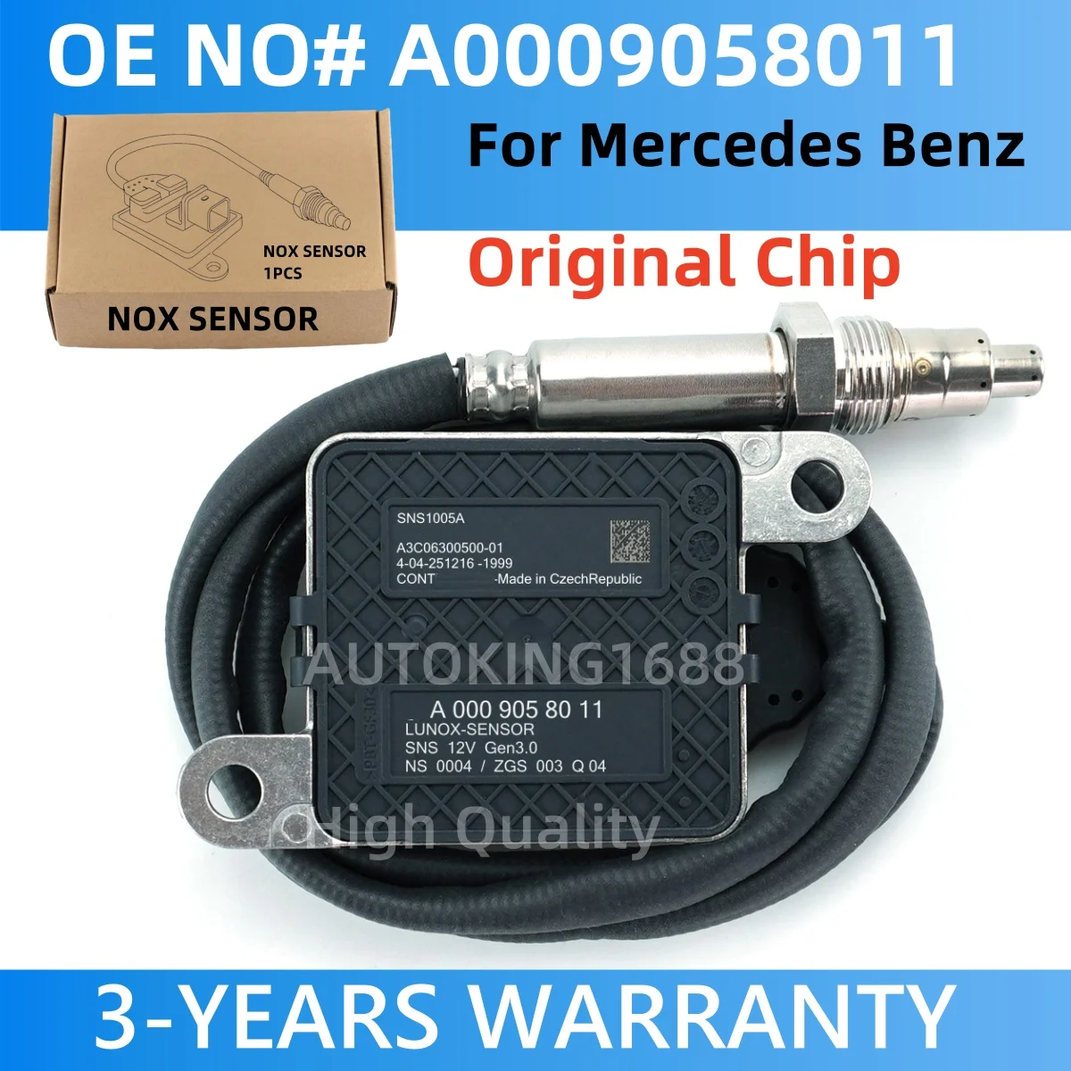 Original Chip  High Quality NOx Sensor A0009058011 0009058011 For Mercedes-Benz W213 W222 W238 W257 W447 C200 Vito Sprinter